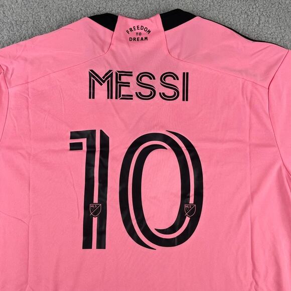 Leo Messi Inter Miami CF Men's Adidas XX-Large Pink Black Home Stadium Jersey - Picture 11 of 12